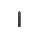 Listwa zasilajaca R5 3m 5x230v czarnaR5/30/C