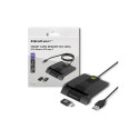 Card Reader - Qoltec 50634 Intelligent Smart ID Chip USB Type-C 1.00m Cable