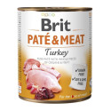 Wet Dog Food - BRIT Paté & Meat With Turkey 800g