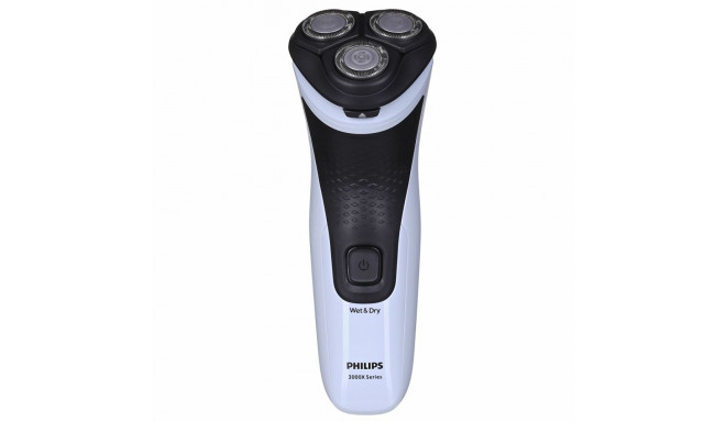 Electric Rotation Shaver - Philips X3003/00 PowerCut Blade System Black, Blue