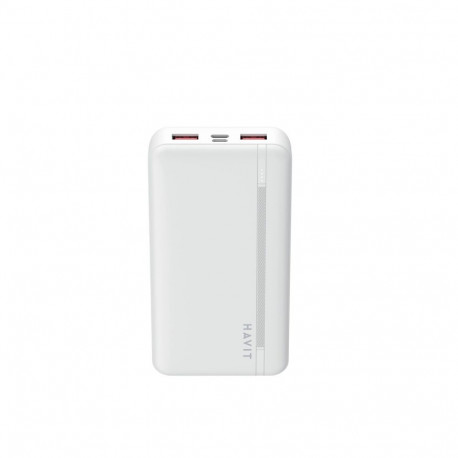 Powerbank - Havit PB92 20000mAh Dual USB Type-A & Type-C White