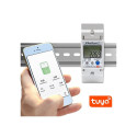 Energy Meter - Qoltec 50882 Wi-Fi LCD Single Phase Energy Meter for DIN Rail 230V
