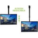 Television Mount - Techly 37-70 Telescopic Ceiling Support for LED LCD TV 50 kg