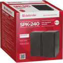 Bookshelf Speaker - Defender Spk-240 6w Wired Black