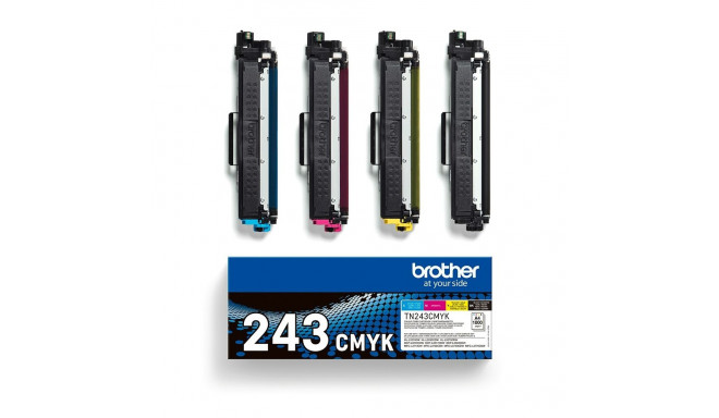 Printer Toner Cartridge - Brother Tn-243cmyk, Yellow, Black