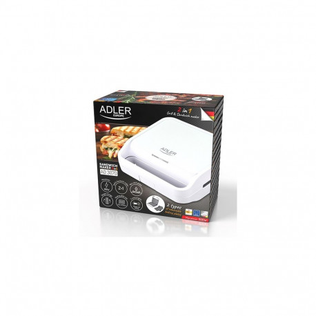 Sandwich Toaster - Adler Ad3070w White