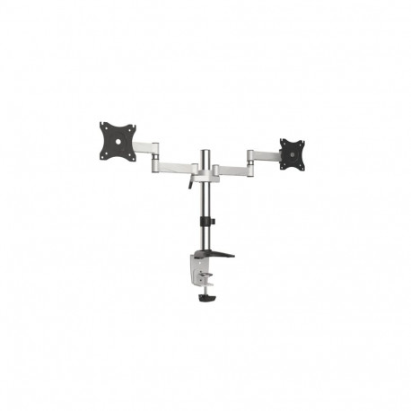 Dual Monitor Stand - Maclean MC-714 13-27" Aluminum Black