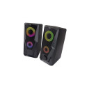 Bookshelf Speakers - Esperanza Egs103 2.0 Led, Black Bookshelf Speakers - Esperanza Egs103 2.0 Led, Black