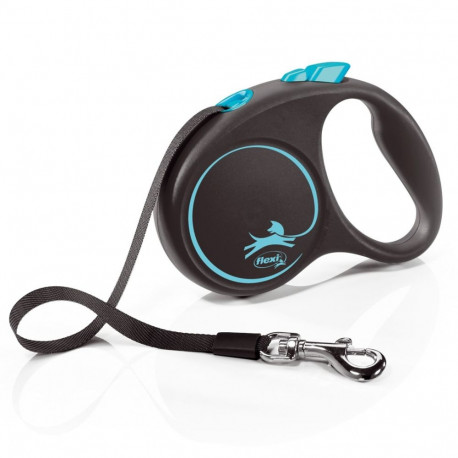 Dog Leash - Flexi Automatic Leash Black 5m Blue