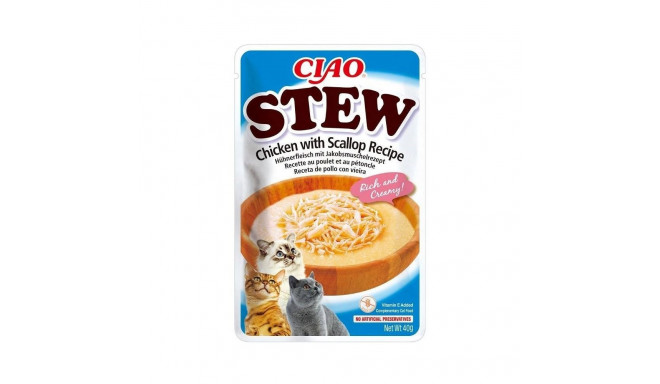 Cat Treat - INABA Ciao Stew Chicken & Scallop 40g Gluten-free, Sugar-free
