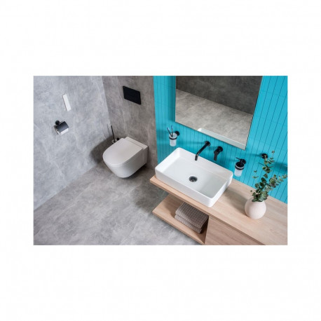 WC seinapealne rimless VTXCUBITO Style valge