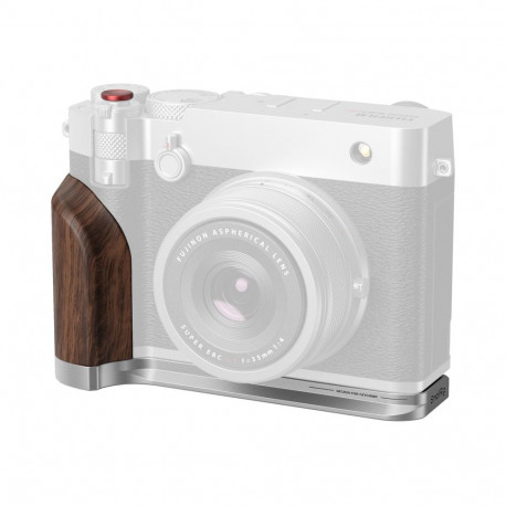 SmallRig 5265 L-Shape Mount Plate with Wooden Handle for FUJIFILM GFX100RF Silver