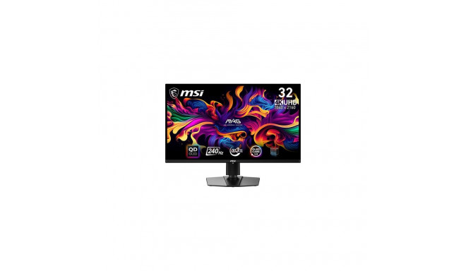MSI MAG 321UPX QD-OLED computer monitor 80 cm (31.5&quot;) 3840 x 2160 pixels 4K Ultra HD Black