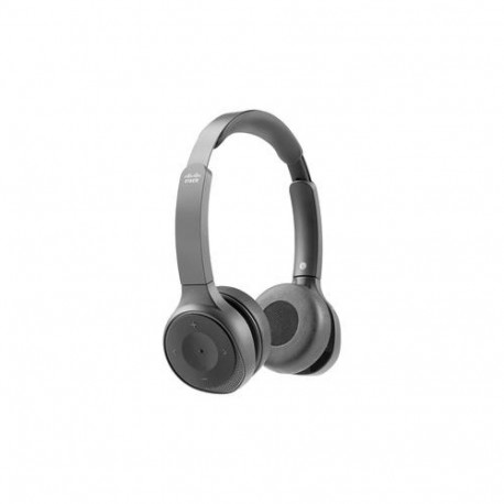 Cisco Headset 730, Wireless Dual On-Ear Bluetooth Headset with Case, USB-A HD Bluetooth Adapter, USB