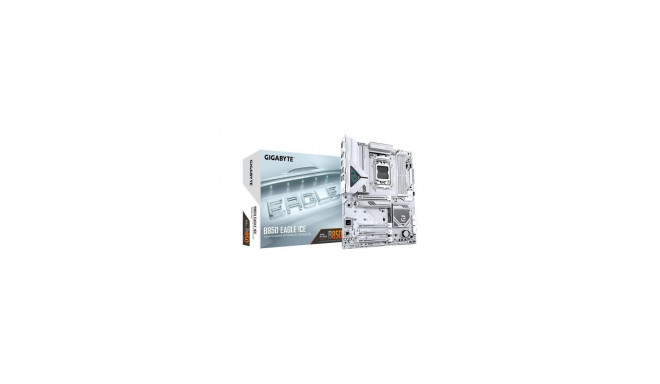 GIGABYTE B850 EAGLE ICE Motherboard - AMD Ryzen 9000 Series CPUs, 8+2+2 Phases Digital VRM, up to 82