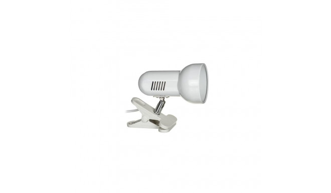 Activejet Clip-on desk lamp, white, metal, E27 thread