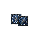 Akasa ALUCIA SC Computer case, Processor Fan 12 cm Black, Blue 1 pc(s)