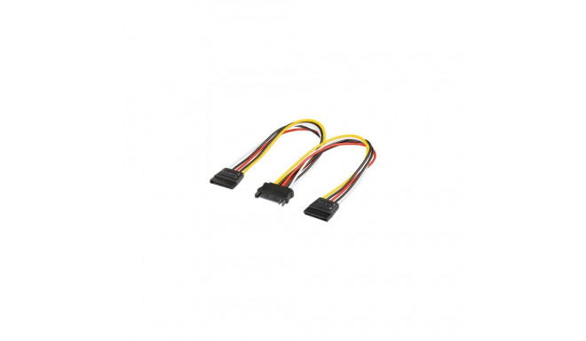 Goobay PC Y Power Cable/Adapter, SATA 1x Male to 2x Female, 0.2 m