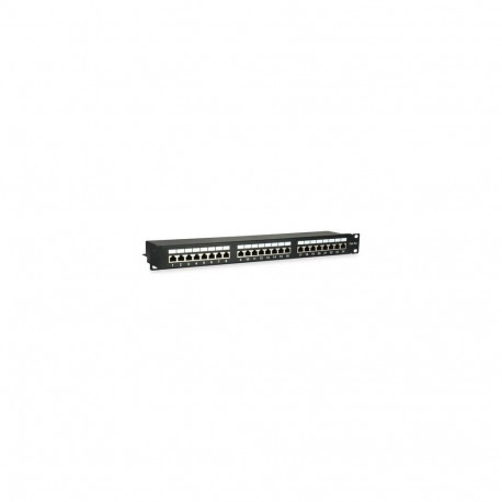 Equip 24-Port Cat.5e Shielded Patch Panel, Black
