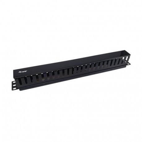 Equip 19" Rack Mount Cable Management Panel, Black