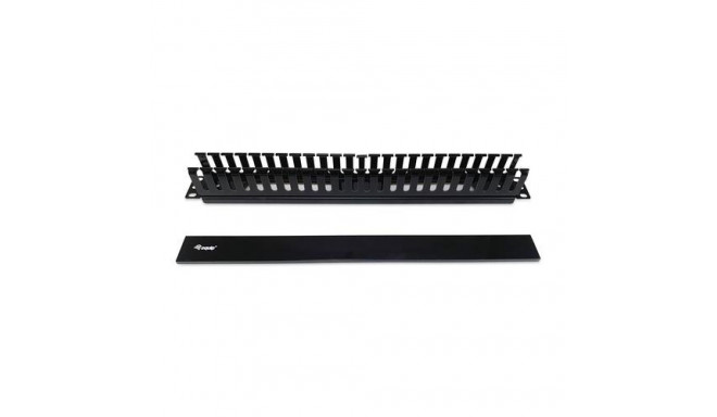Equip 19" Rack Mount Cable Management Panel, Black