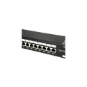 Equip 24-Port Cat.5e Shielded Patch Panel, Black