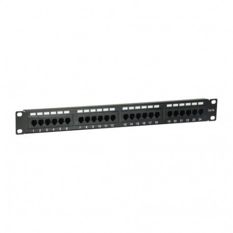 Equip 24-Port Cat.5e Unshielded Patch Panel, Black