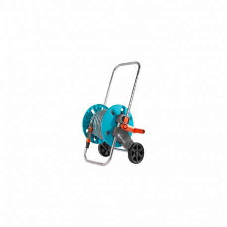Gardena 18502-35 garden hose reel Cart reel Black, Blue, Orange, Stainless steel