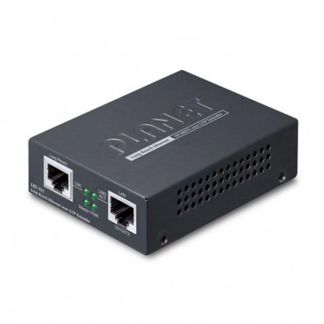 PLANET 1-Port 10/100TX Ethernet over Network transmitter & receiver Black