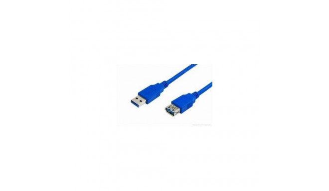 MediaRange 3m, USB3.0-A - USB3.0-A USB cable USB 3.2 Gen 1 (3.1 Gen 1) USB A Blue