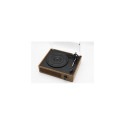 Technaxx TX-186 Belt-drive audio turntable Black, Wood