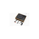 Technaxx TX-186 Belt-drive audio turntable Black, Wood