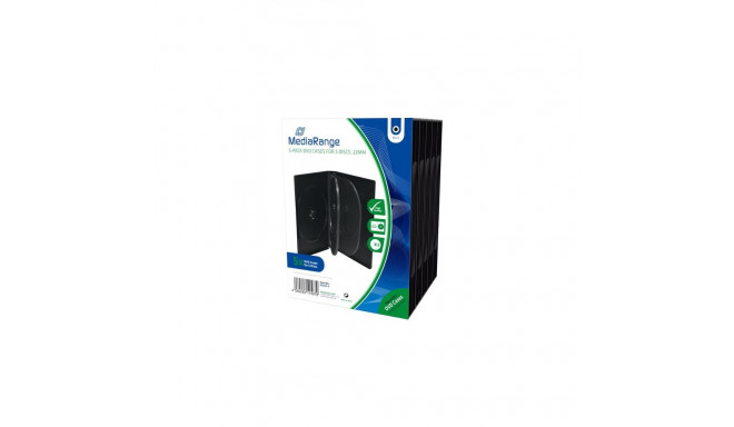 MediaRange BOX35-5 optical disc case DVD case 5 discs Black