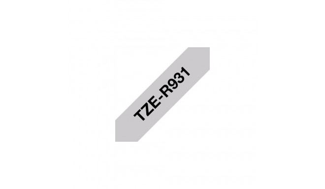 Brother TZE-R931 label-making tape Black on silver