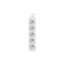 Lanberg PS0-05E-0150-W power extension 1.5 m 5 AC outlet(s) Indoor White