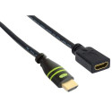 Techly HDMI High Speed with Ethernet Extension Cable 4K 30Hz M/F 1.8 m
