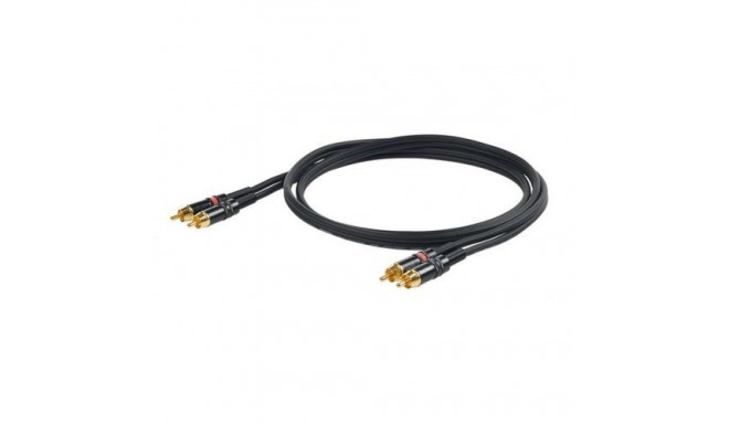 Proel CHLP250LU3 audio cable 3 m 2 x RCA Black