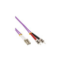 InLine Fiber Optical Duplex Cable LC/ST 50/125µm OM4 2m