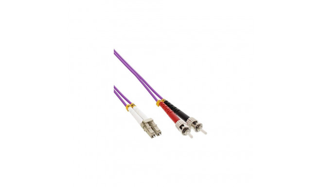 InLine Fiber Optical Duplex Cable LC/ST 50/125µm OM4 2m