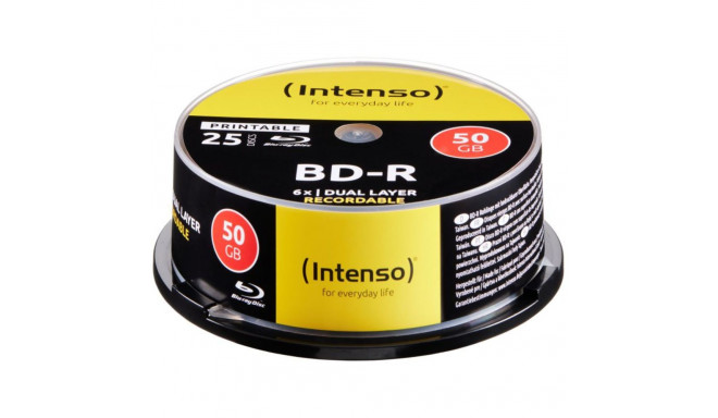Intenso 5101124 blank Blu-Ray disc BD-R 50 GB 25 pc(s)