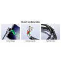 UGREEN USB-C to Nurga USB2.0-C Ümar Kaabel 1m Hall Must