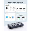 UGREEN USB-C to 7-Port USB-A 3.0 Hub DC 12V EU