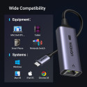 UGREEN USB-C–RJ45 2.5G Etherneti adapter