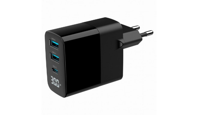 Seinalaadija GEMBIRD TA-UC-PDQC30LCD-BK-02