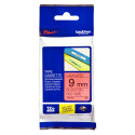 Lamineeritud Lint Sildimasinatele Brother TZE421 Must/Punane 9 mm