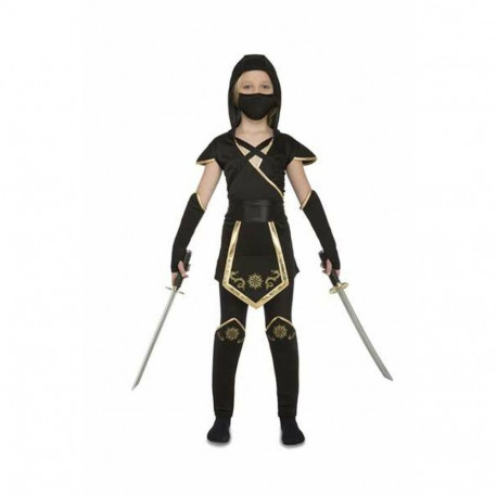 Costume for Children My Other Me Black Ninja 5-6 Years (5 Pieces)