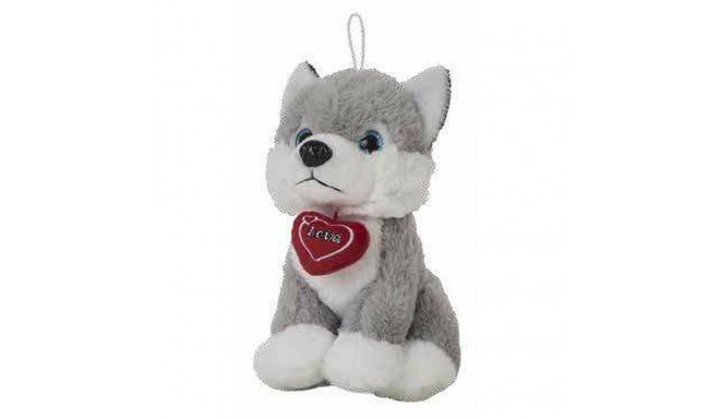Fluffy toy Husky Heart 28 cm