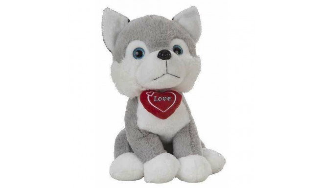 Fluffy toy Husky Heart 36 cm