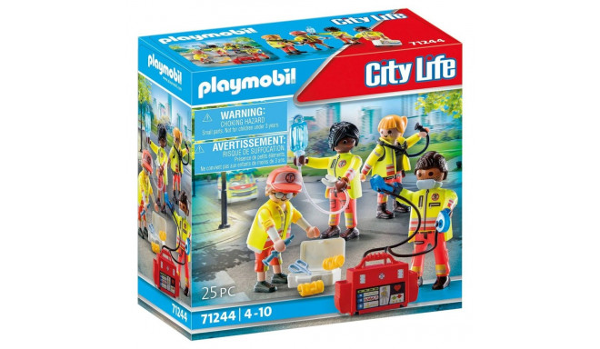 Playset Playmobil 71244 City Life Rescue Team 25 Tükid, osad