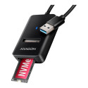 AXAGON ADM2-AM USB-A 3.2 Gen2 - 1x NVMe/SATA SDD Adapter